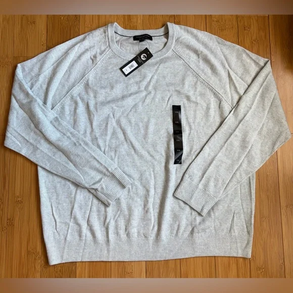 •NWT•Banana Republic Men’s 100% Merino Wool SweaterGreyXXL